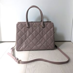 Kate Spade Mauve Quilted Satchel